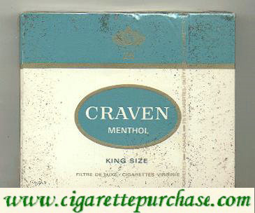 Craven Menthol cigarettes king size